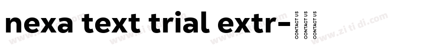 nexa text trial extr字体转换